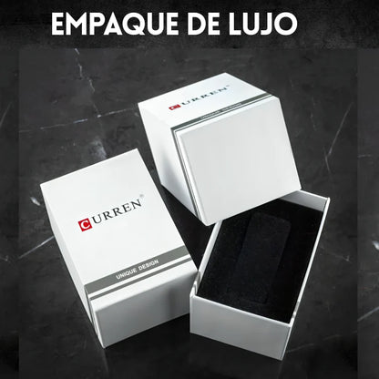 Reloj Curren 8329 En Cuero Azul