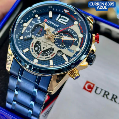 Reloj Curren 8395 Cronógrafo Acero Inoxidable